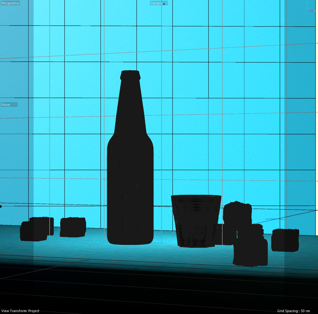 Cold Drink Product Scene Octane Render 3D model 3D model_3