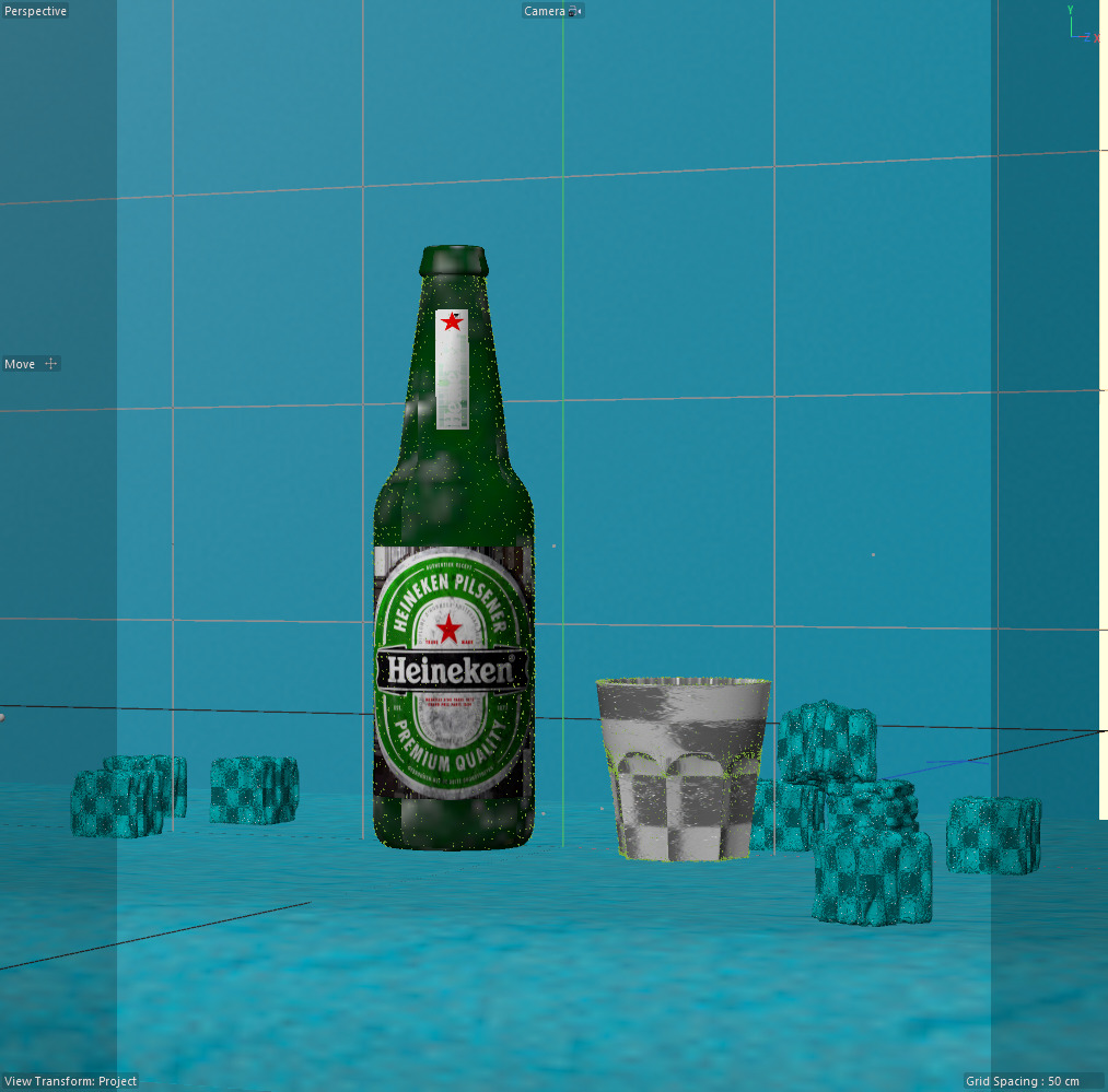 Cold Drink Product Scene Octane Render 3D model 3D model_2