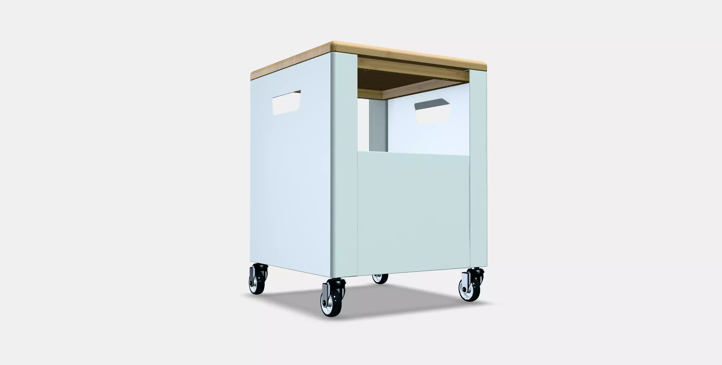 TROTTEN Storage unit on castors 3D model_0