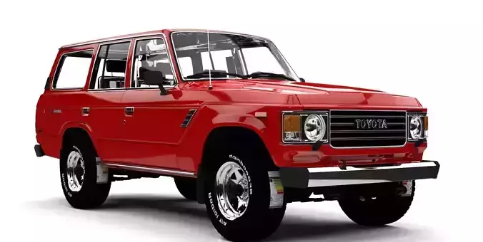 TOYOTA SAMURAI J88  Low-poly 3D model