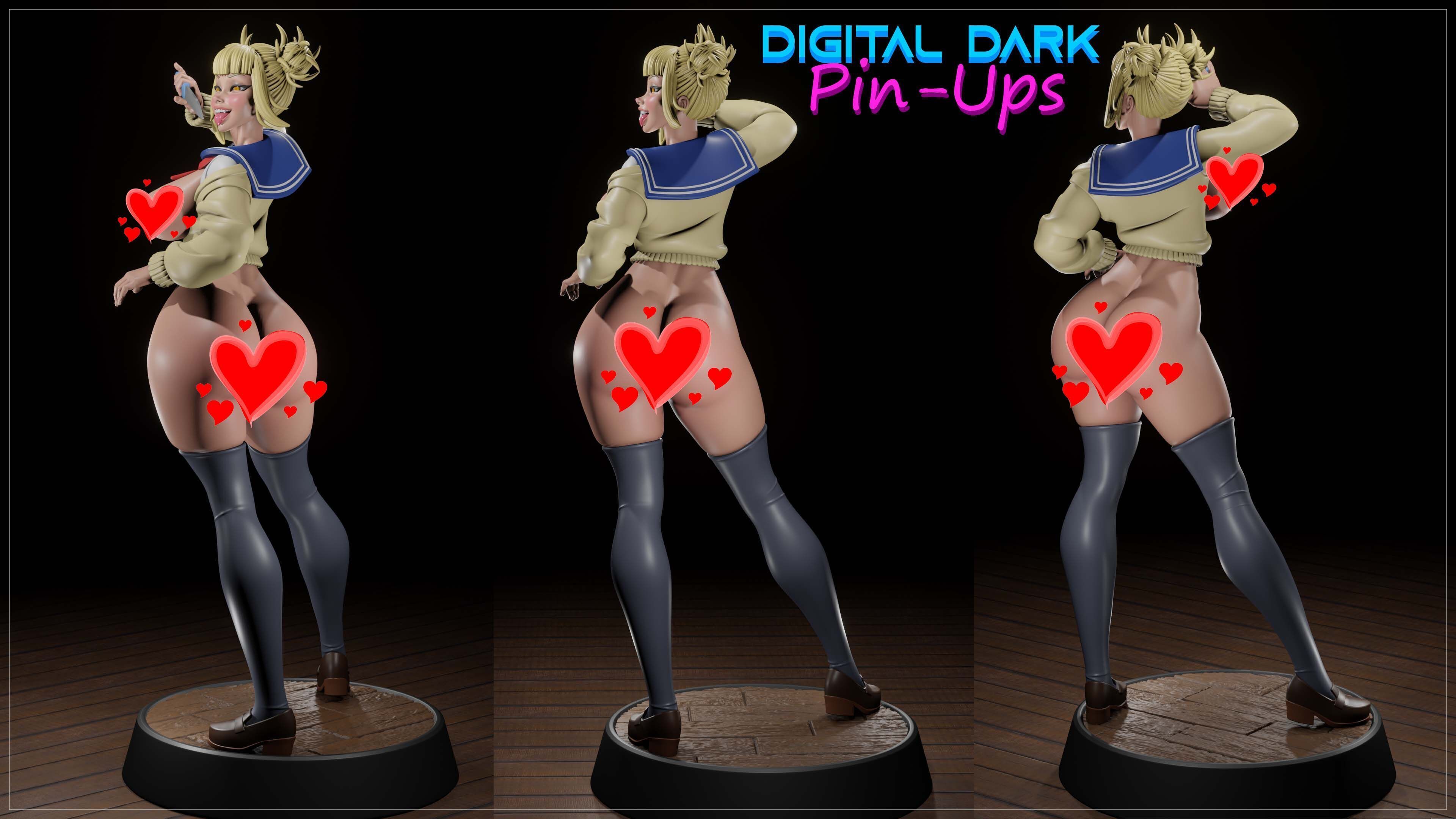 Himiko Toga with NSFW version and Miniatures  3D print model_10