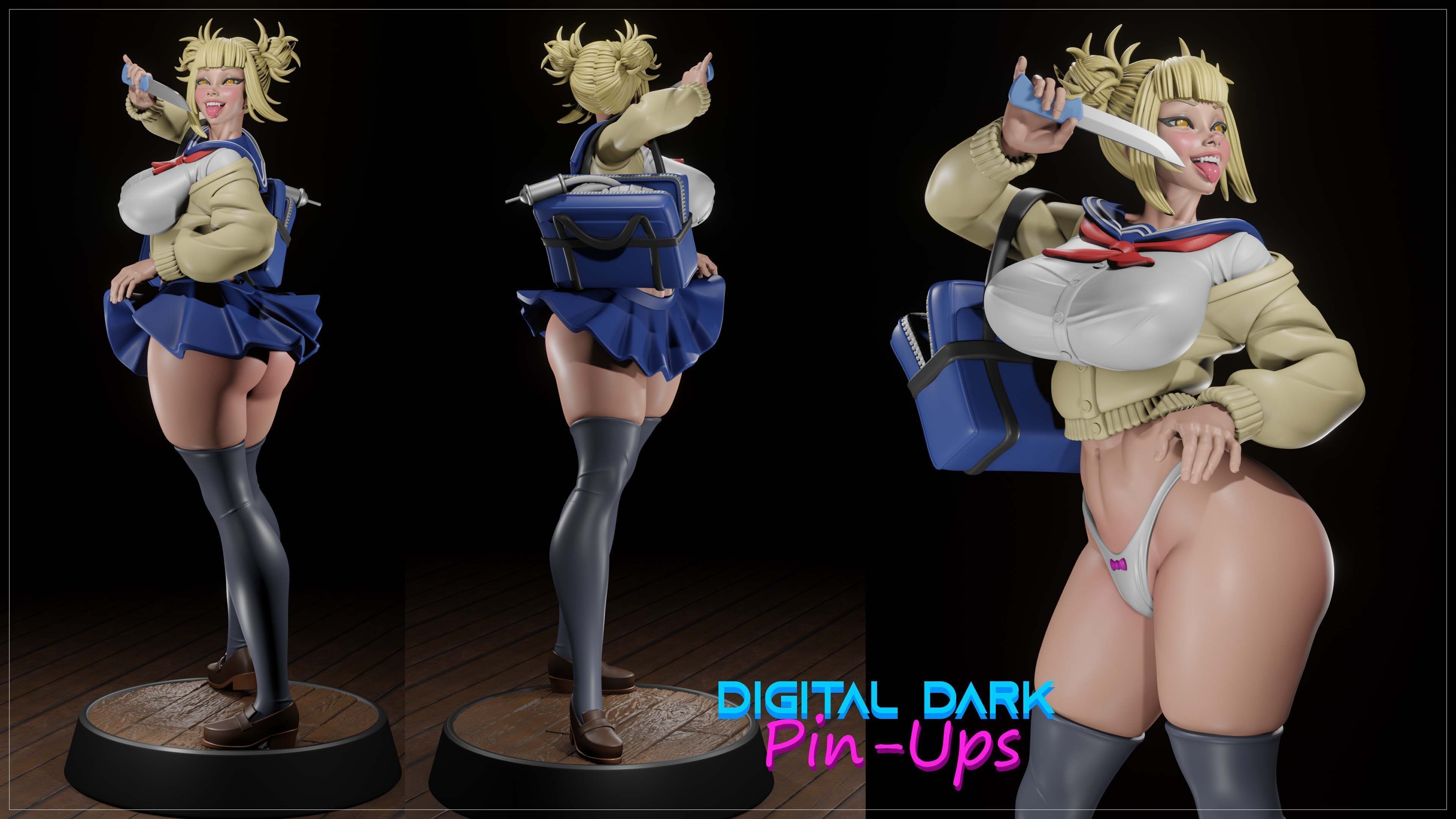 Himiko Toga with NSFW version and Miniatures  3D print model_7