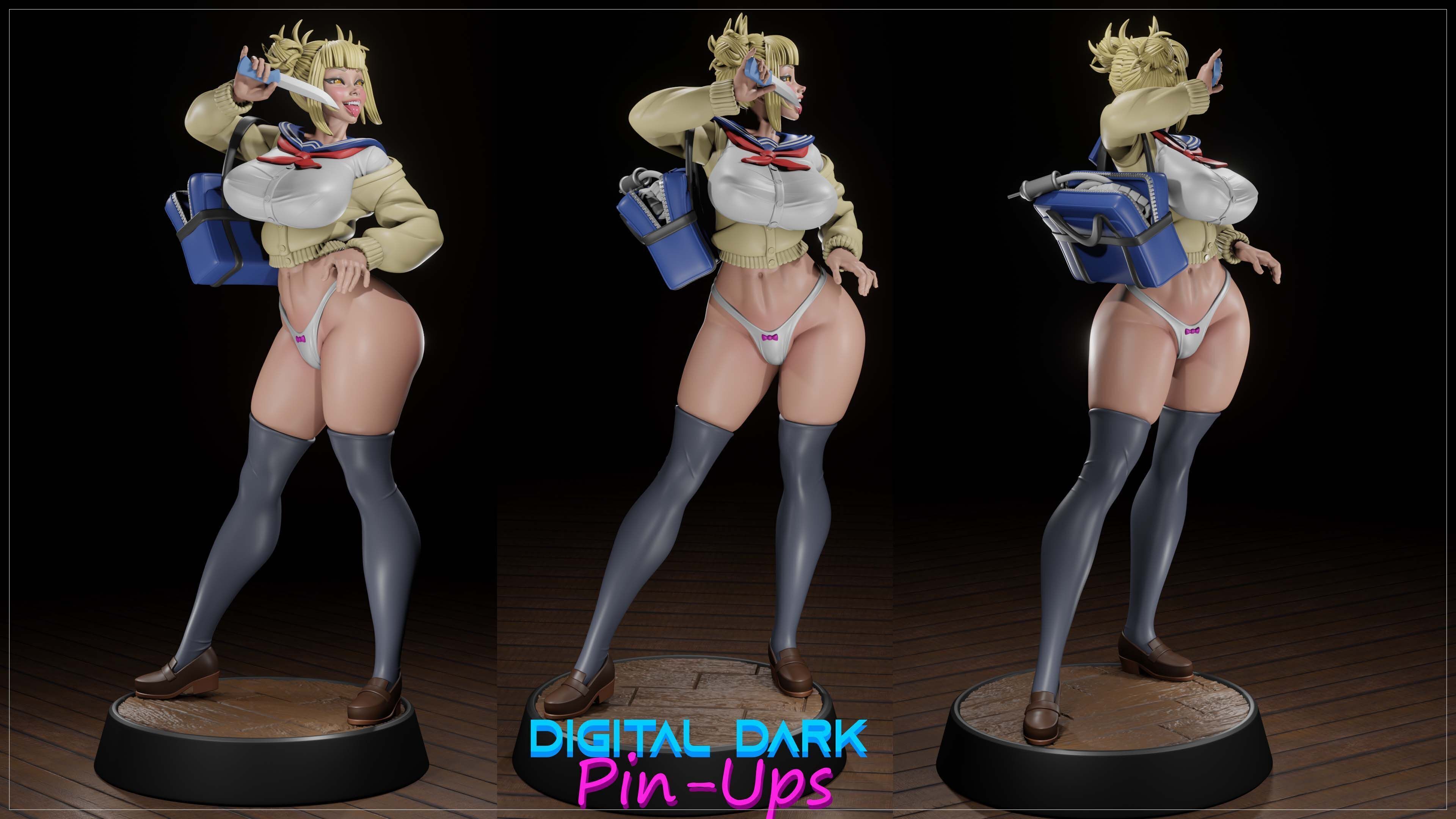 Himiko Toga with NSFW version and Miniatures  3D print model_8