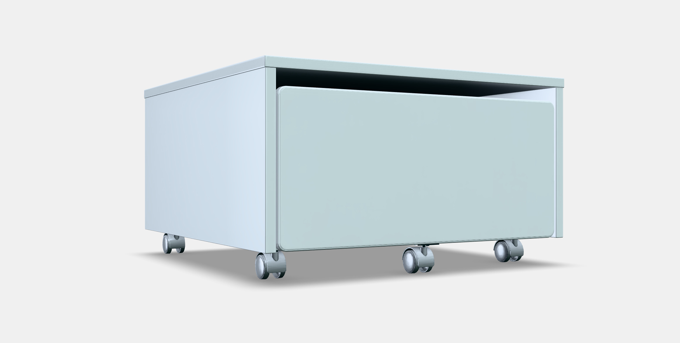 SLAKT Storage box with castors 3D model_9