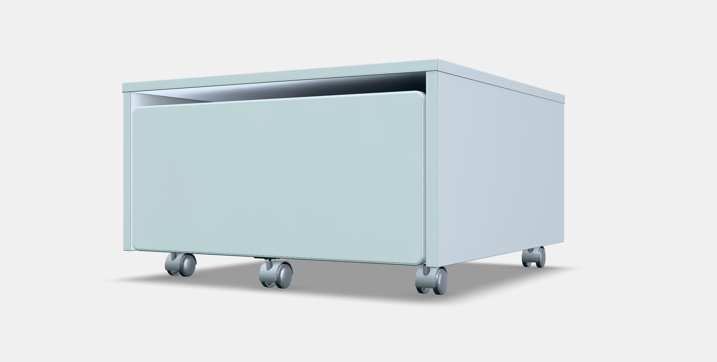 SLAKT Storage box with castors 3D model_13