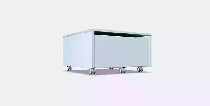 SLAKT Storage box with castors