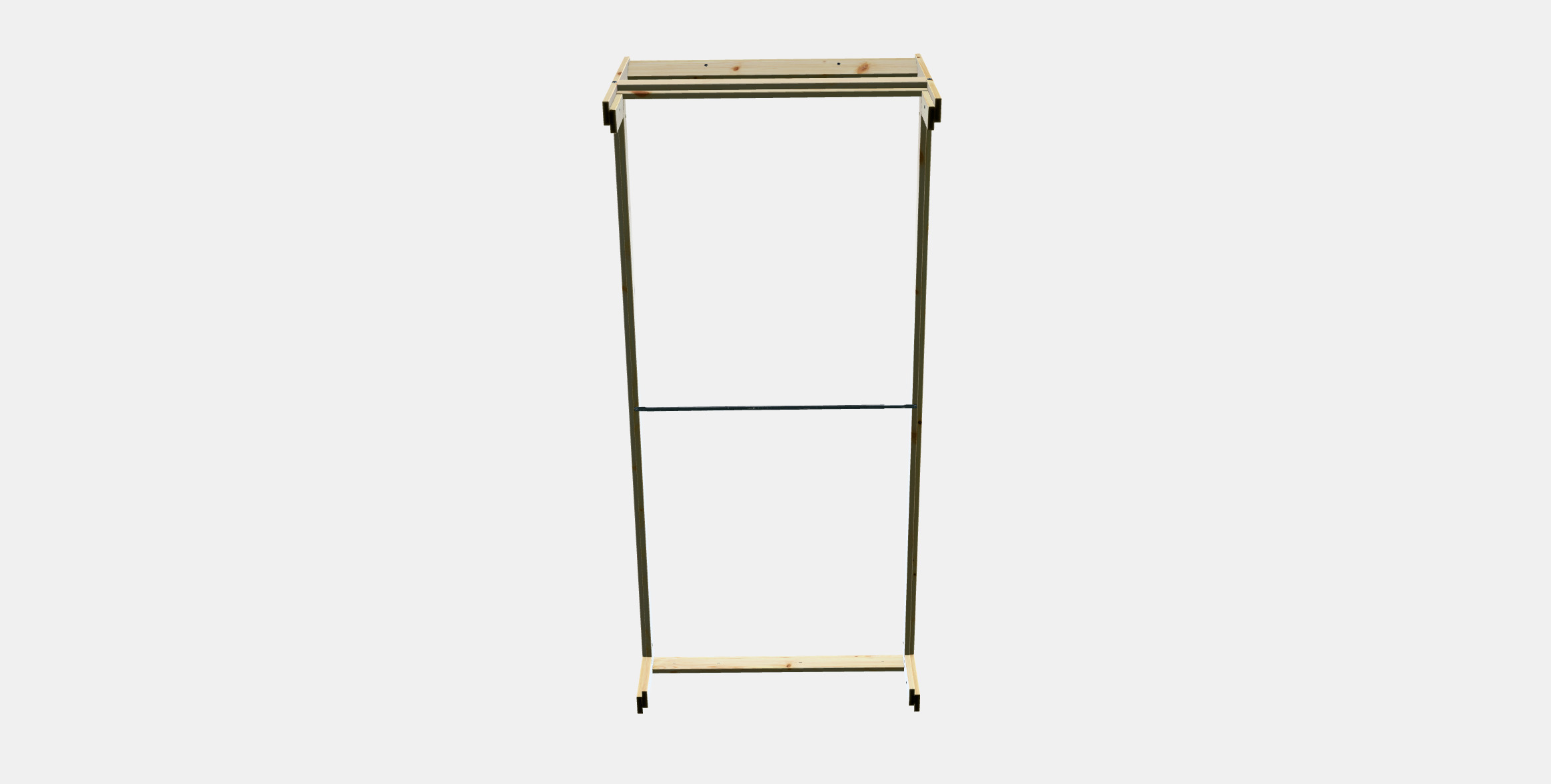 NEIDEN Bed frame 3D model_5