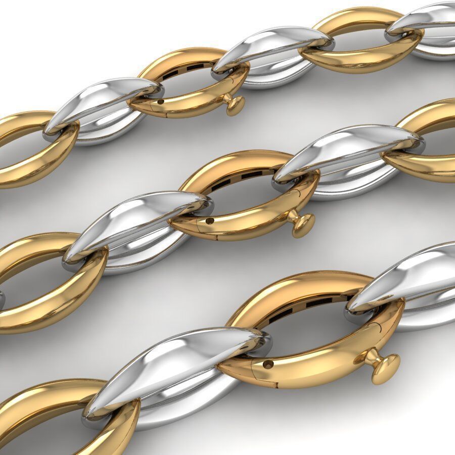 clasp Lock and Chain 3D print model_5