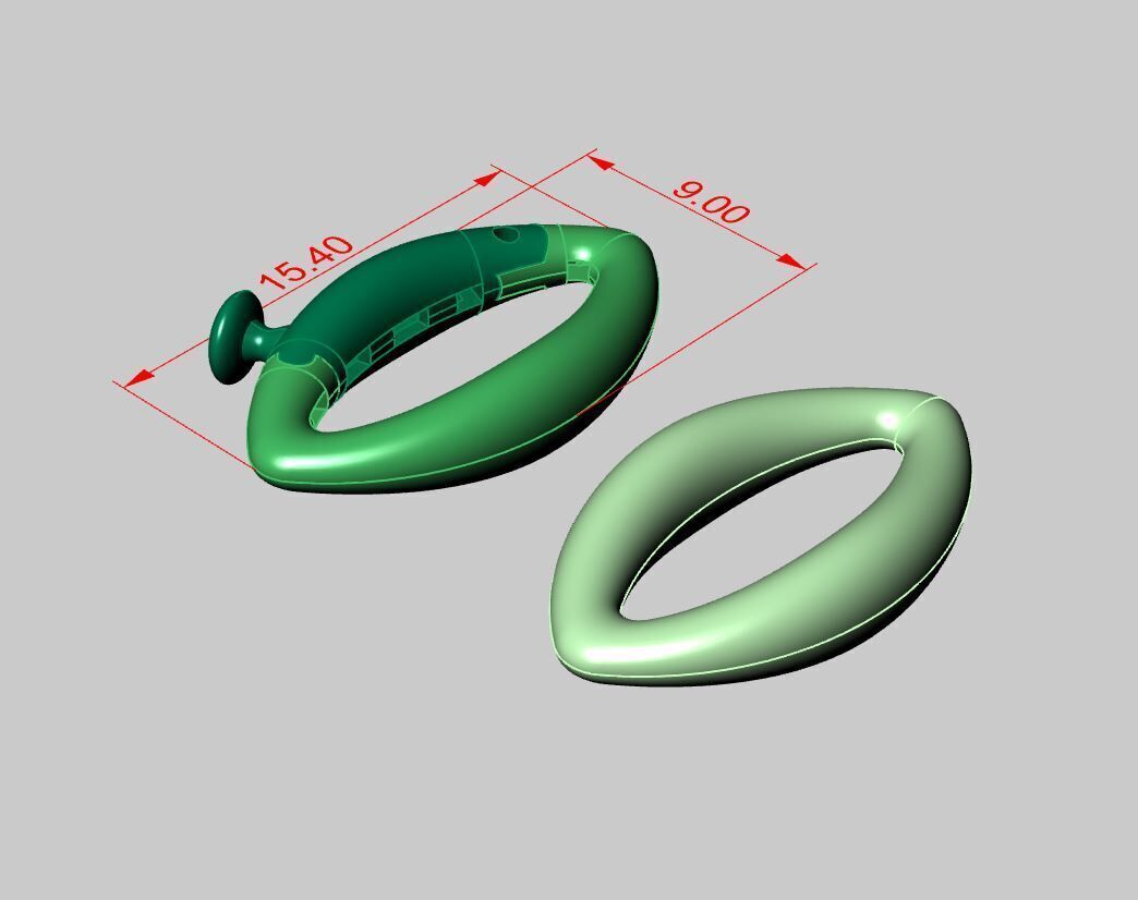 clasp Lock and Chain 3D print model_3