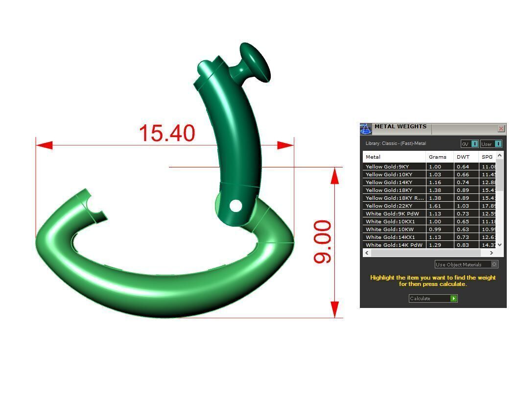 clasp Lock and Chain 3D print model_2