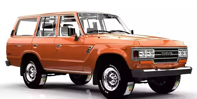 TOYOTA SAMURAI J60 Low-poly 3D model