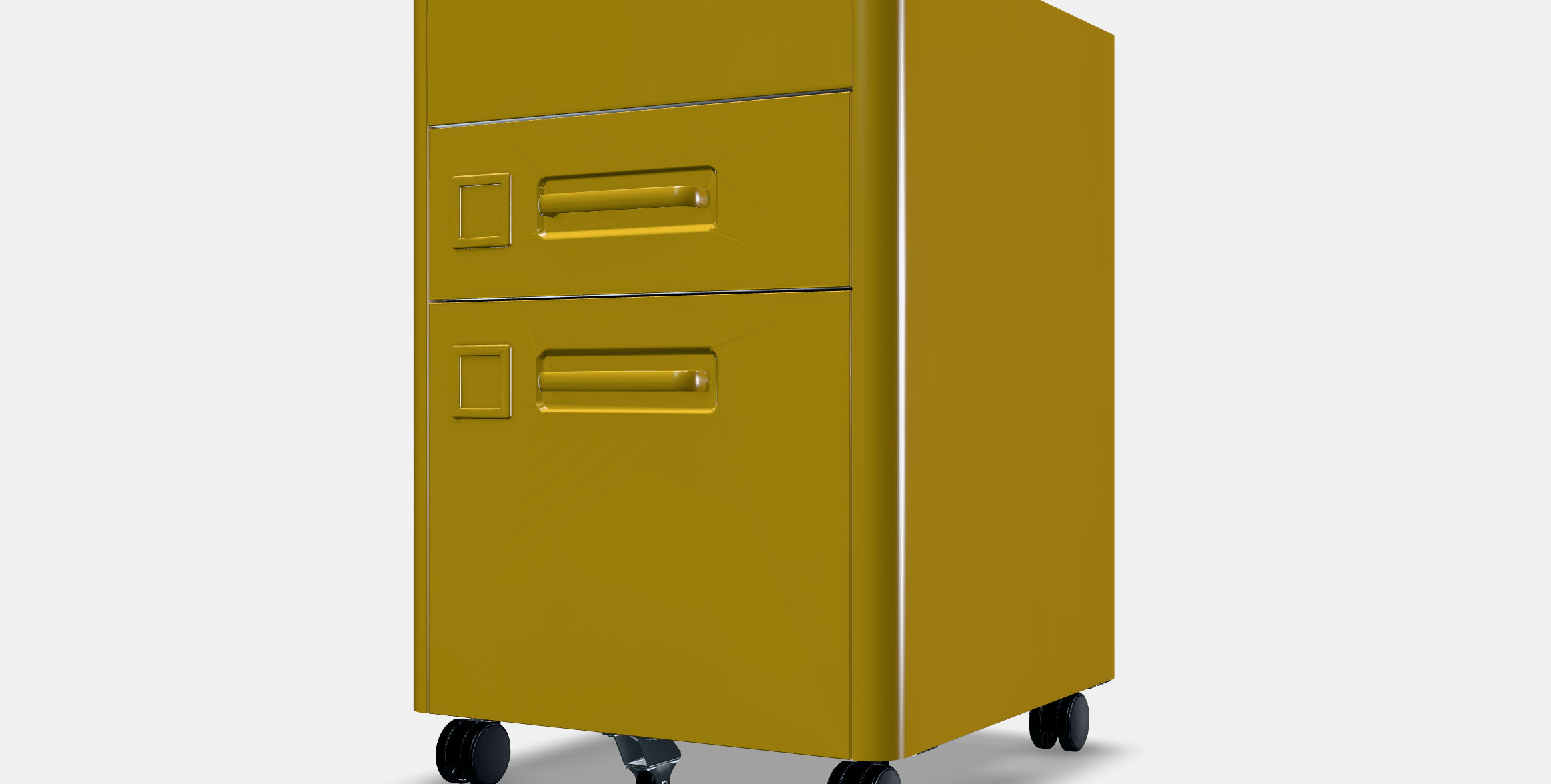 IDASEN Drawer unit on castors 3D model_13