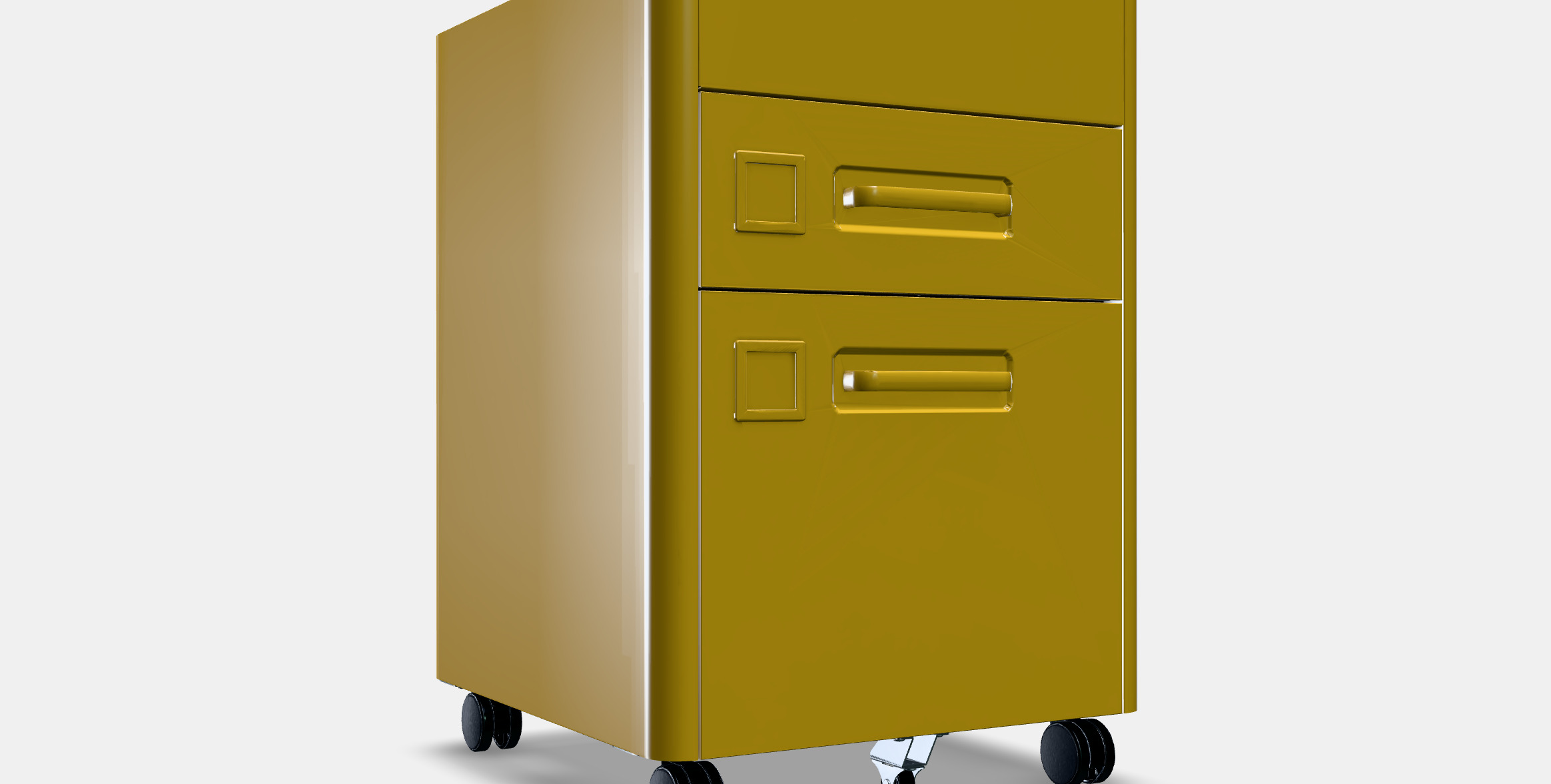 IDASEN Drawer unit on castors 3D model_8