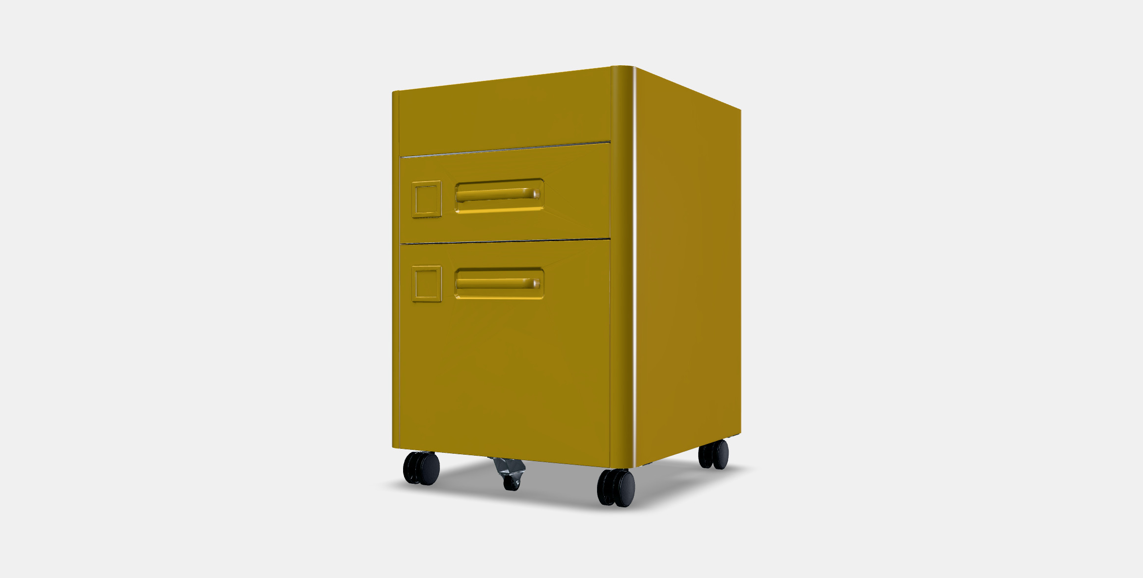 IDASEN Drawer unit on castors 3D model_12