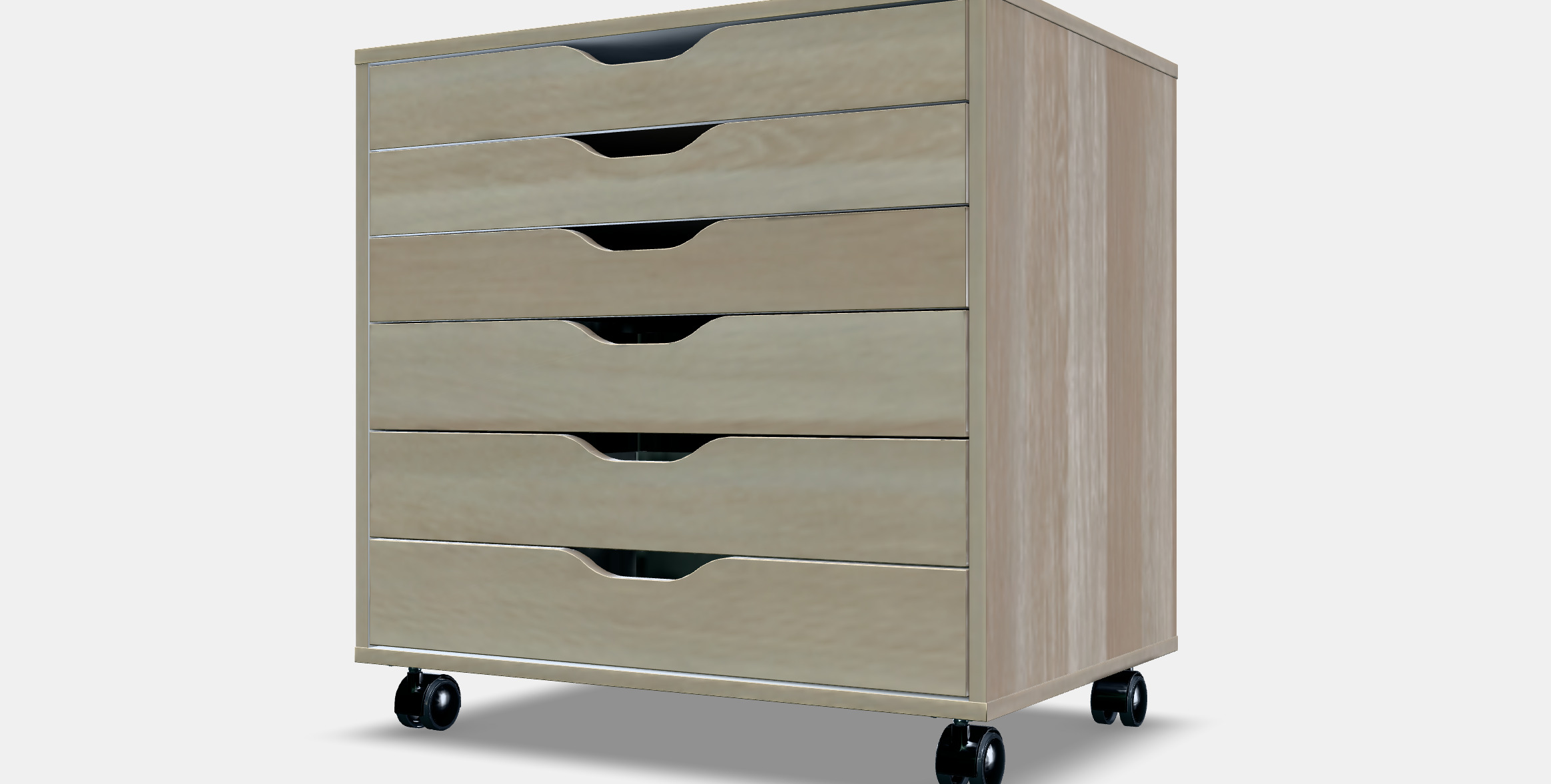 ALEX Drawer unit on castors 4 3D model_15