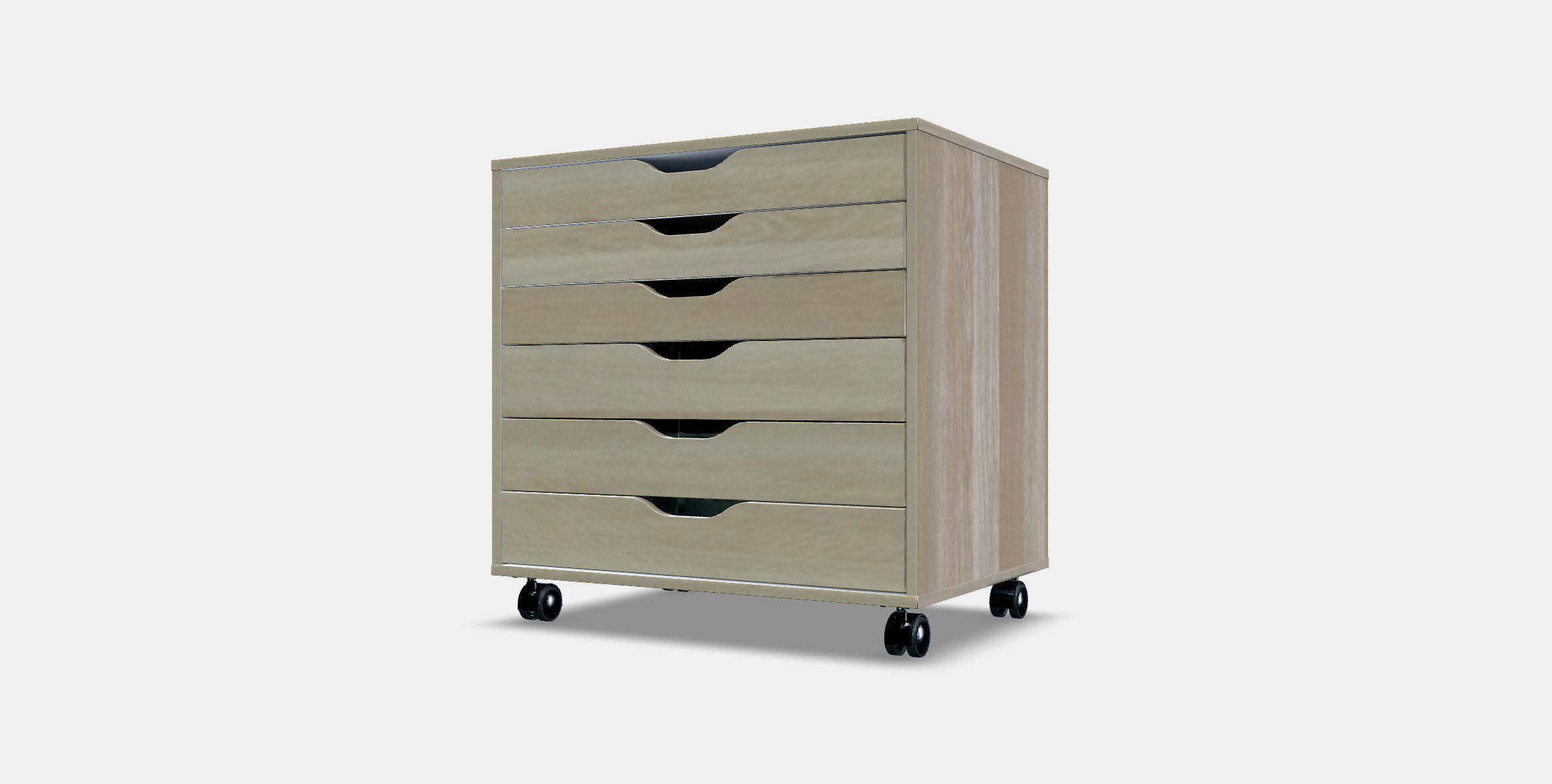 ALEX Drawer unit on castors 4 3D model_9