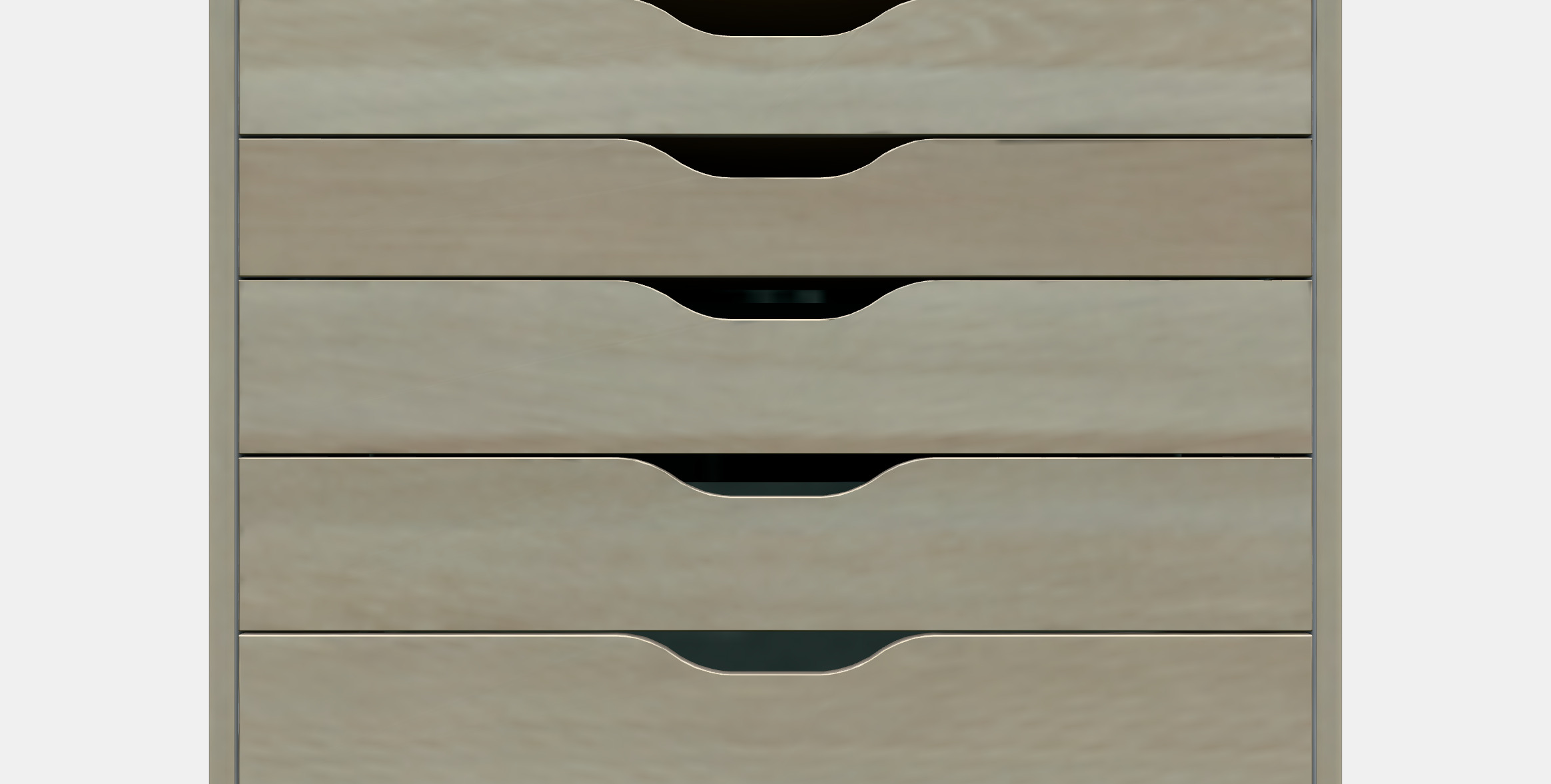 ALEX Drawer unit on castors 4 3D model_13