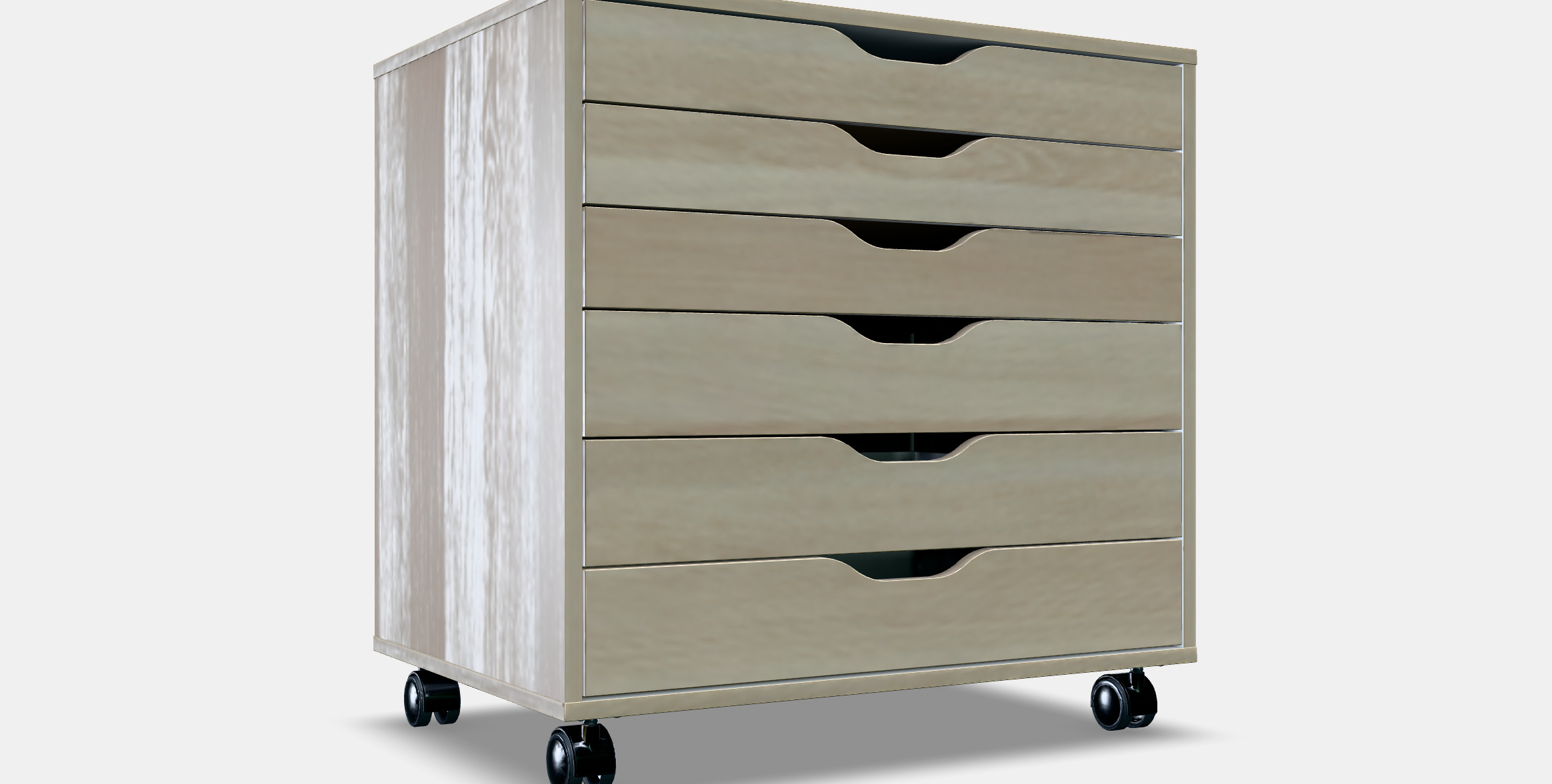 ALEX Drawer unit on castors 4 3D model_8