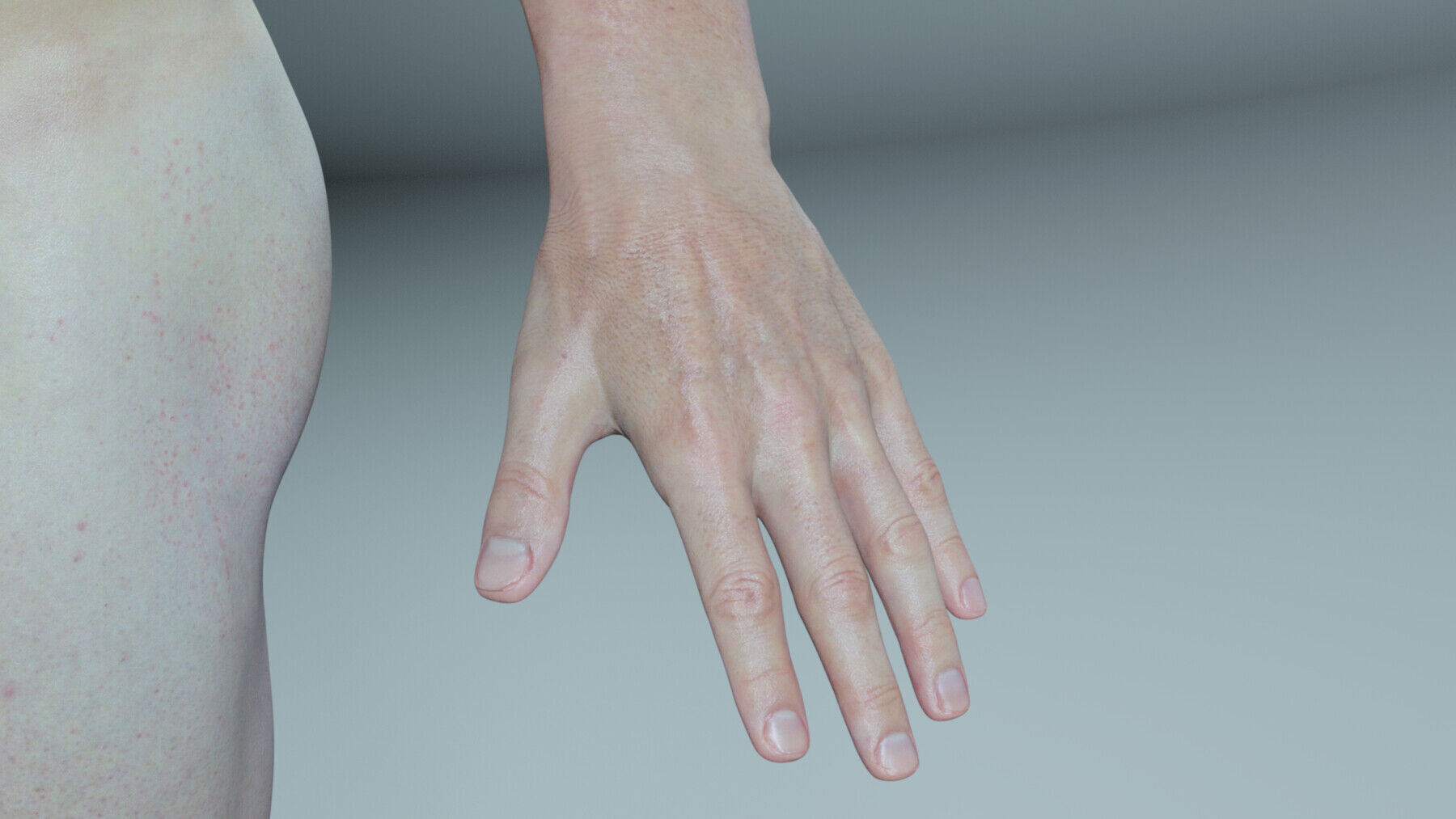 Advanced Realistic Base Game Character Rig Low-poly 3D model_8