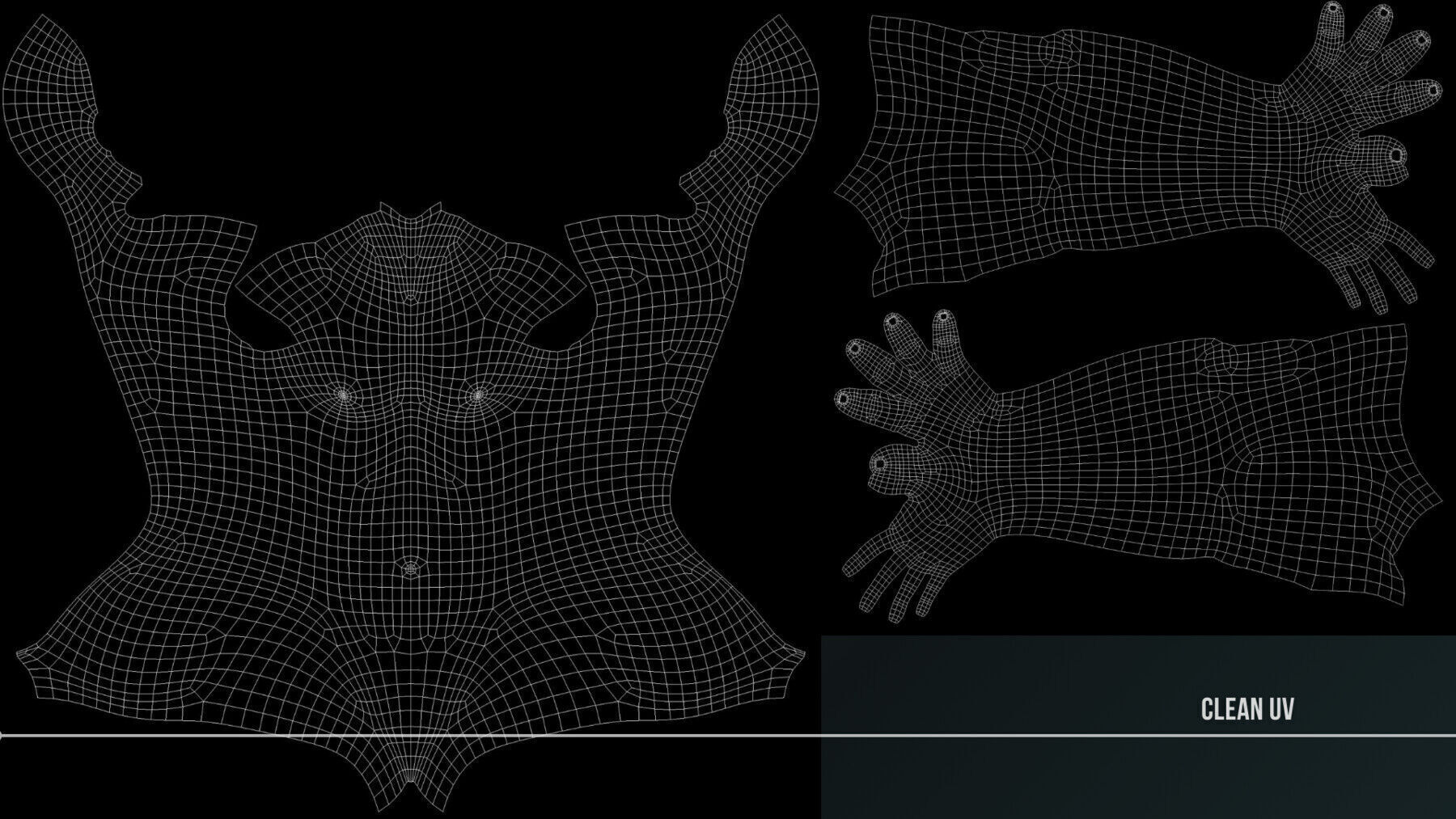 Advanced Realistic Base Game Character Rig Low-poly 3D model_30