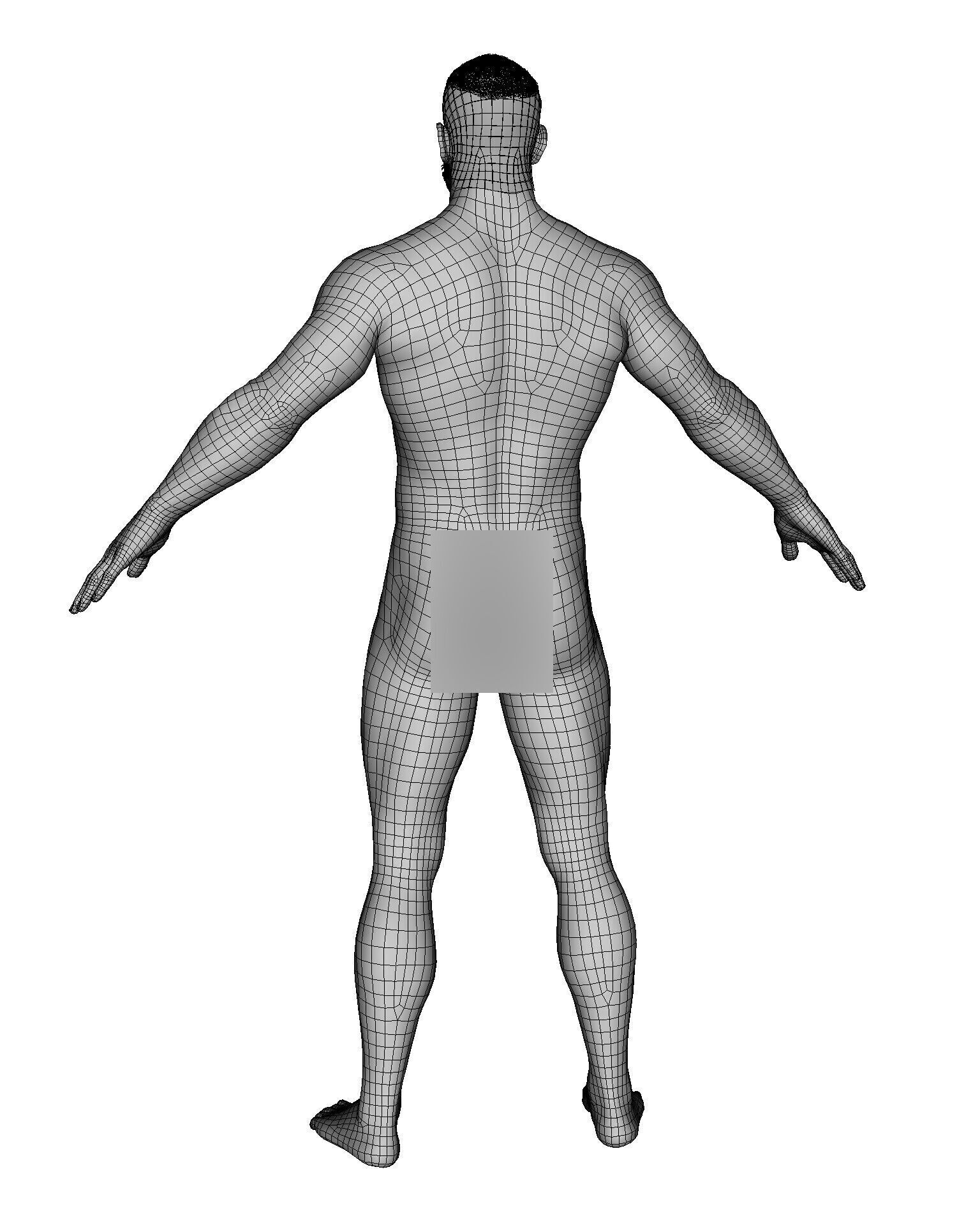 Advanced Realistic Base Game Character Rig Low-poly 3D model_24