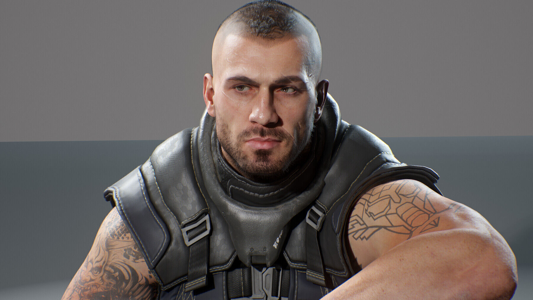 Advanced Realistic Base Game Character Rig Low-poly 3D model_12