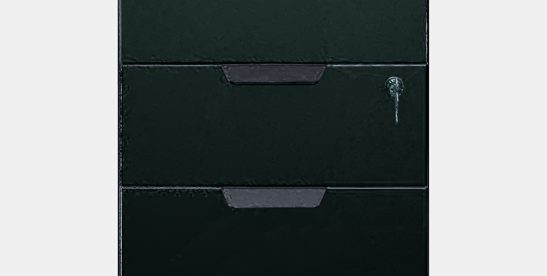 TROTTEN Drawer unit w 3 drawers on castors Low-poly 3D model_11