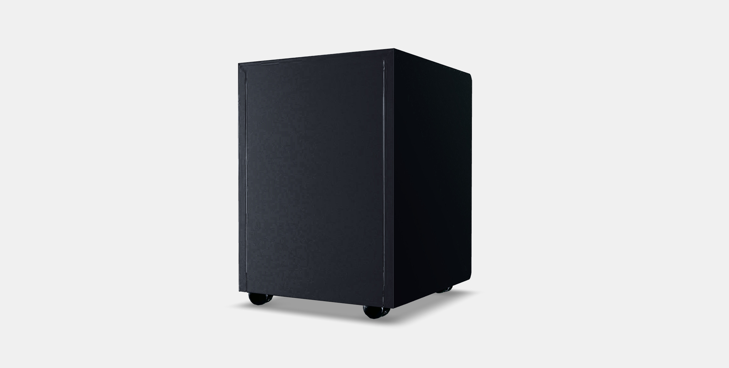 TROTTEN Drawer unit w 3 drawers on castors Low-poly 3D model_6