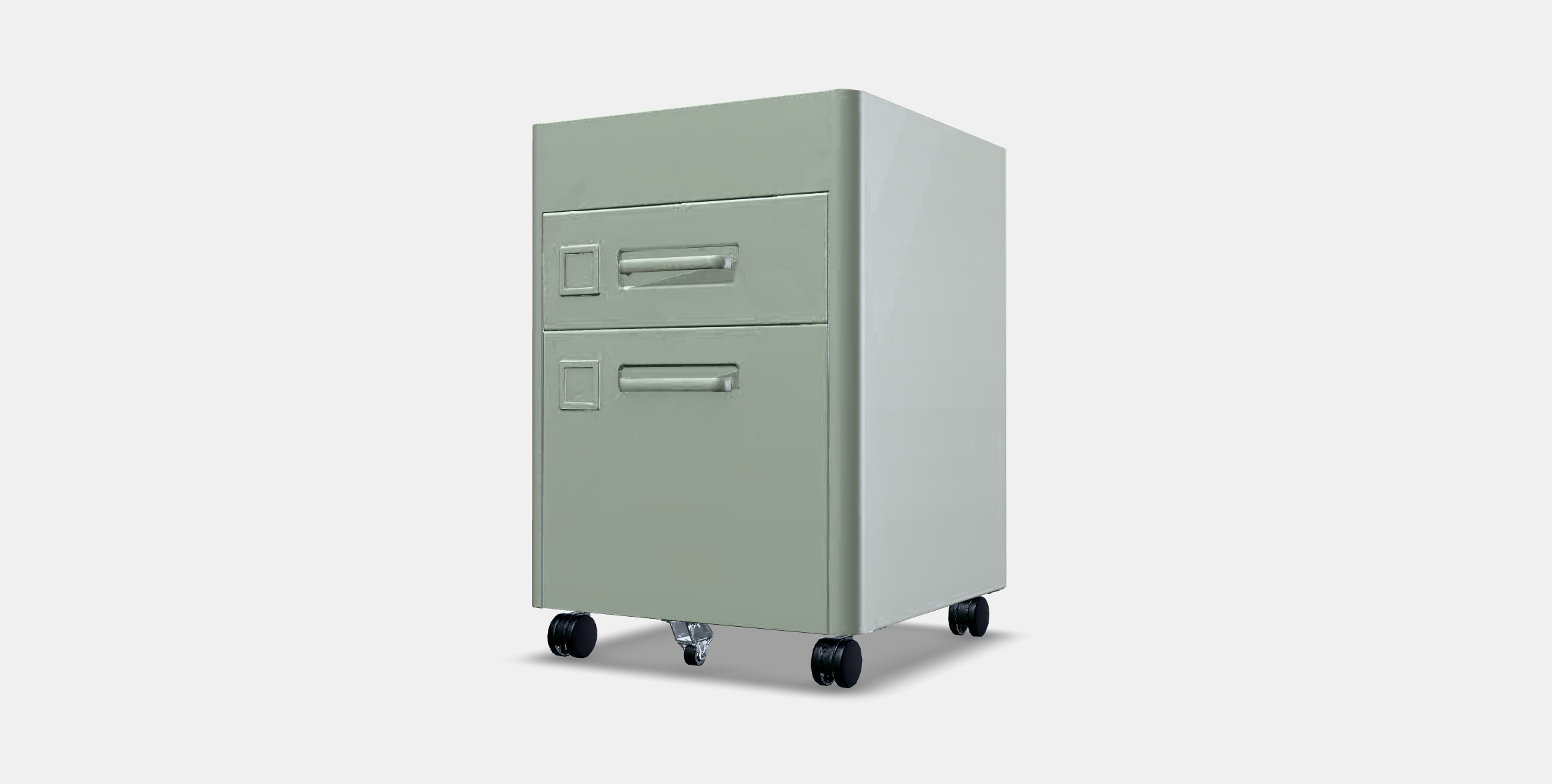 IDASEN Mobile Drawer Unit Low-poly 3D model_12