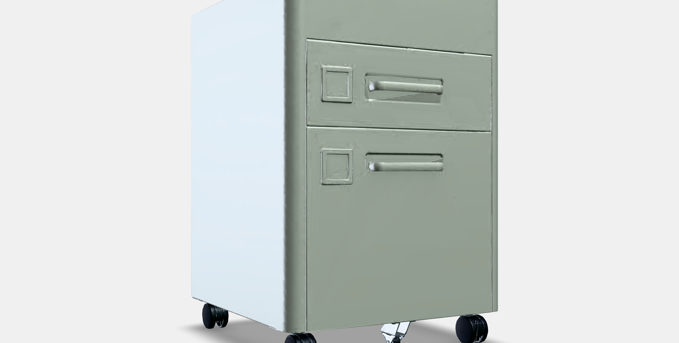IDASEN Mobile Drawer Unit Low-poly 3D model_9