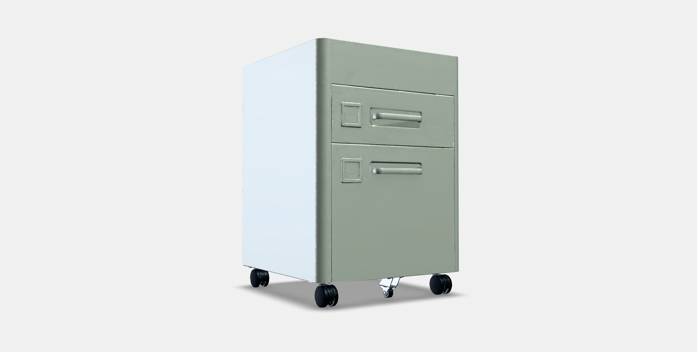 IDASEN Mobile Drawer Unit Low-poly 3D model_2