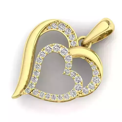 Heart Pendant stl file 