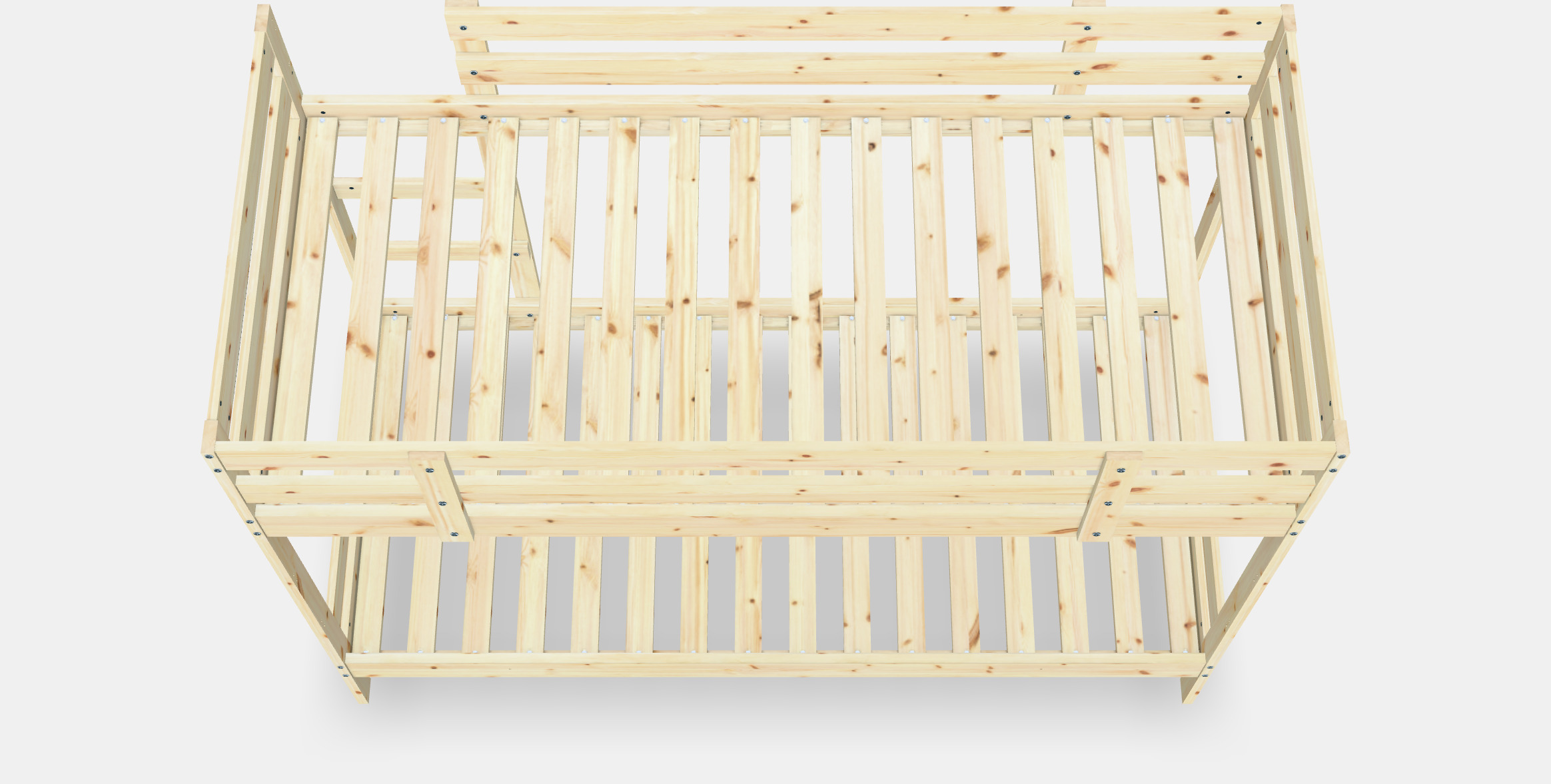 MYDAL Bunk bed frame 3D model_8