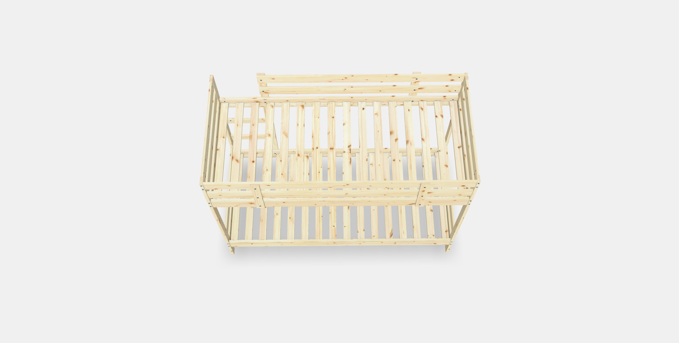 MYDAL Bunk bed frame 3D model_3