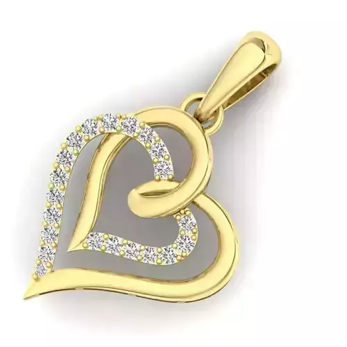 Heart Pendant stl file 