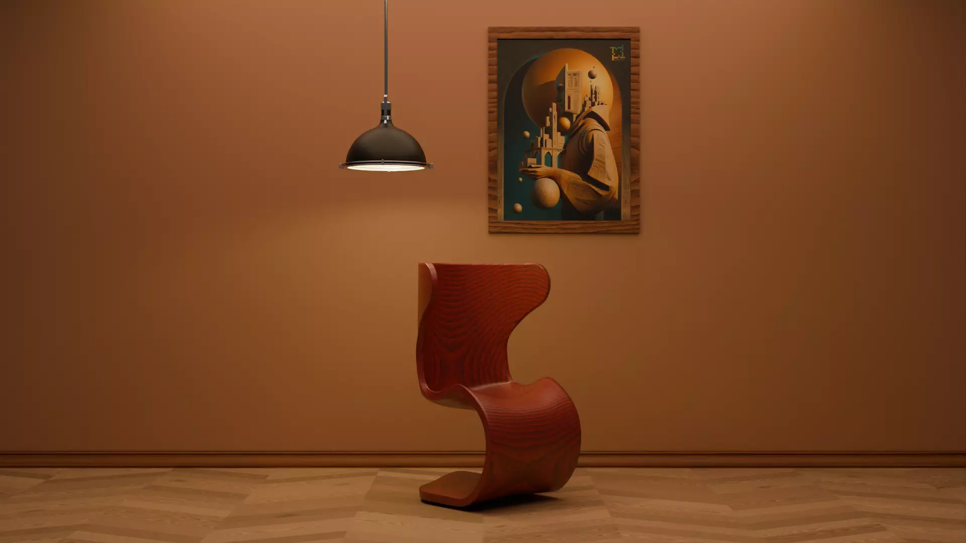 Woodys High Quality Chairs Colletion PBR 003 3D model_0