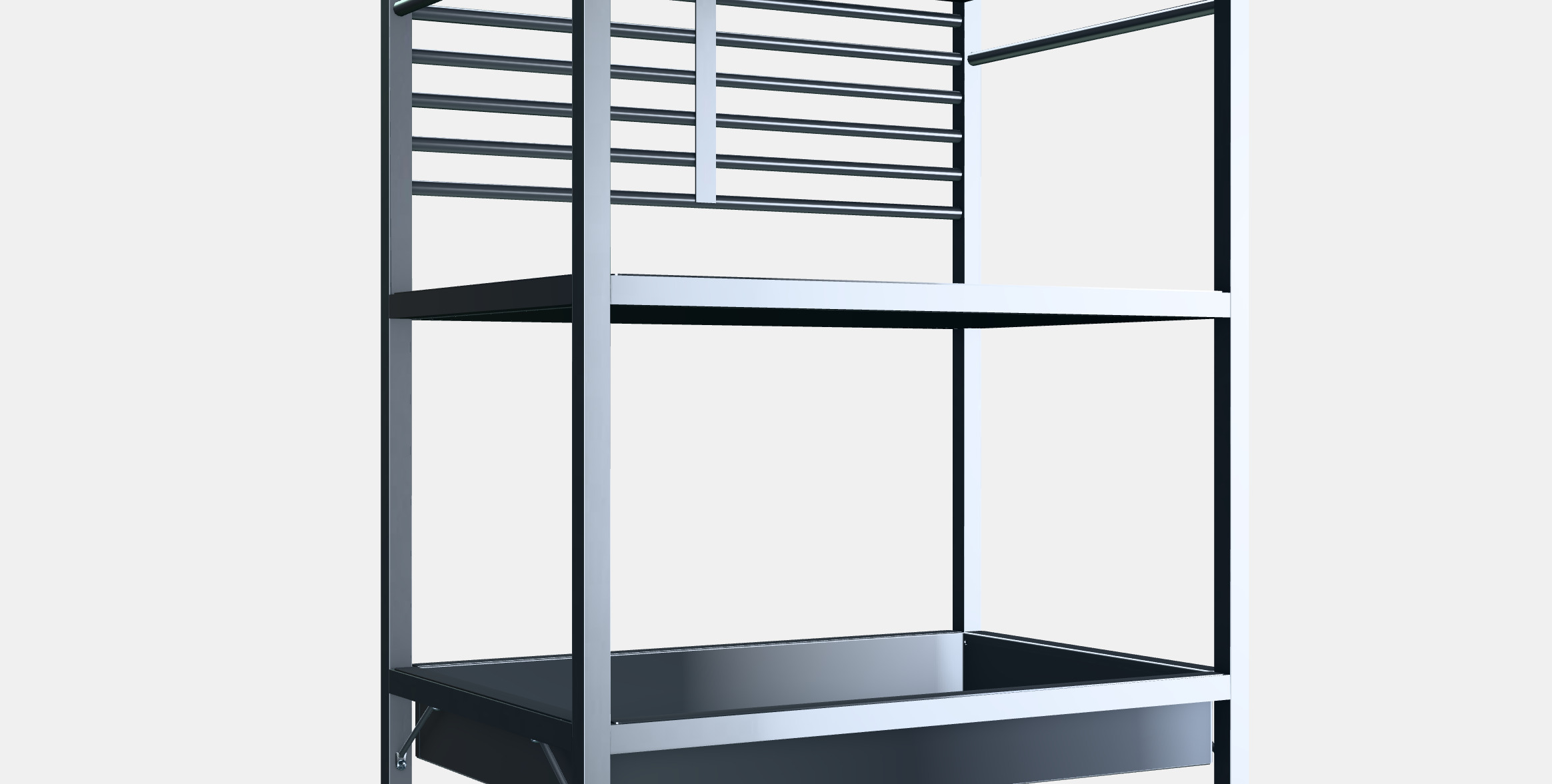 KUNGSFORS serving trolley 3D model_2