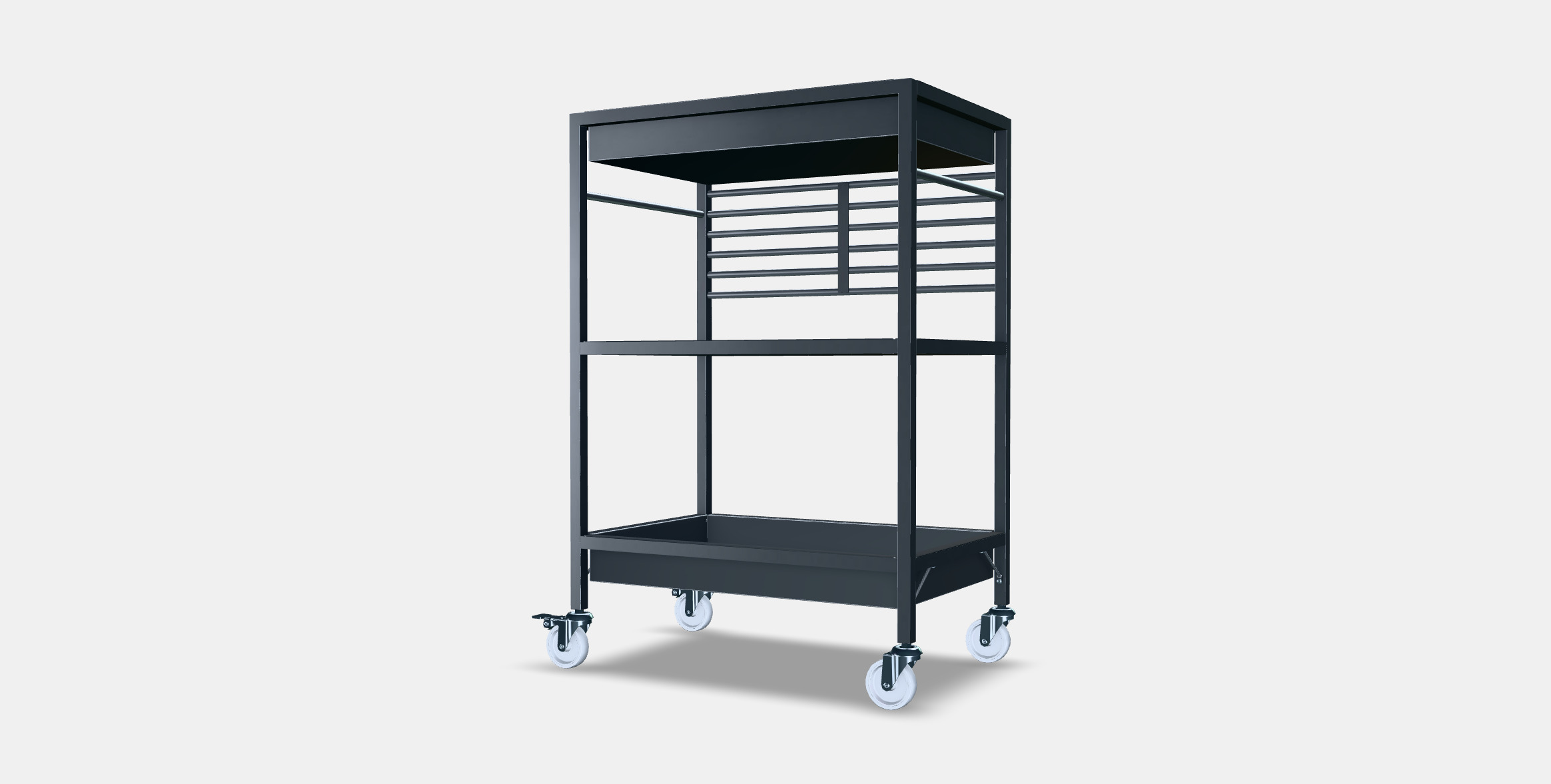 KUNGSFORS serving trolley 3D model_5