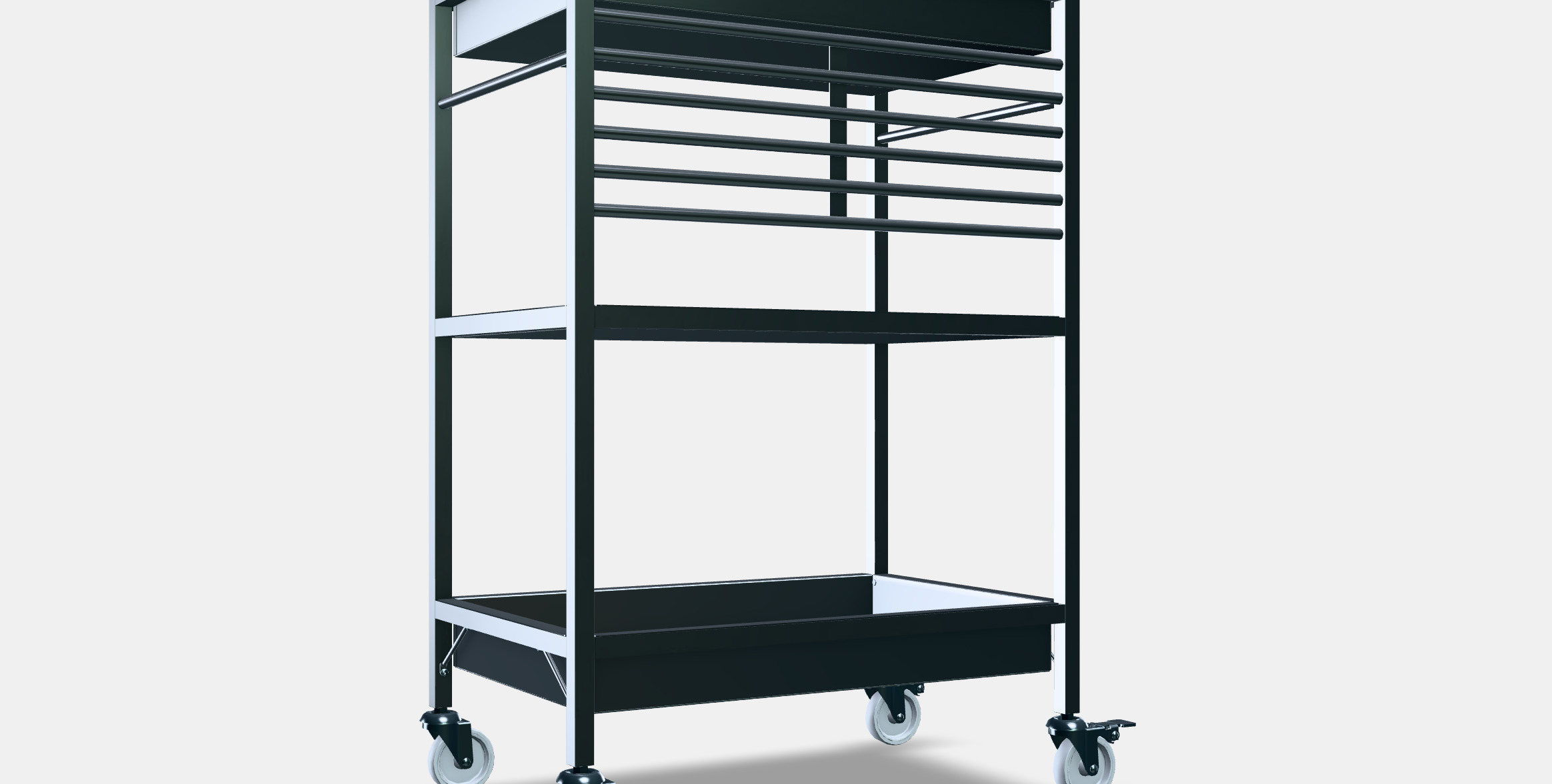 KUNGSFORS serving trolley 3D model_9