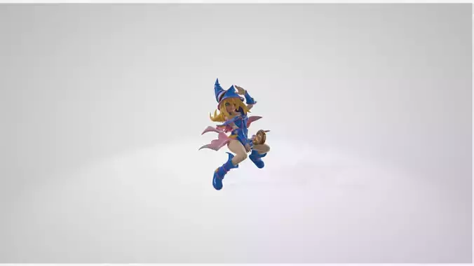 Dark Magician Girl 3D print model