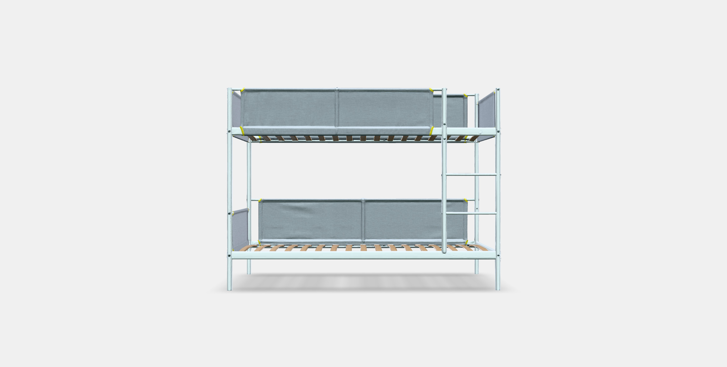 VITVAL Bunk bed frame Low-poly 3D model_7