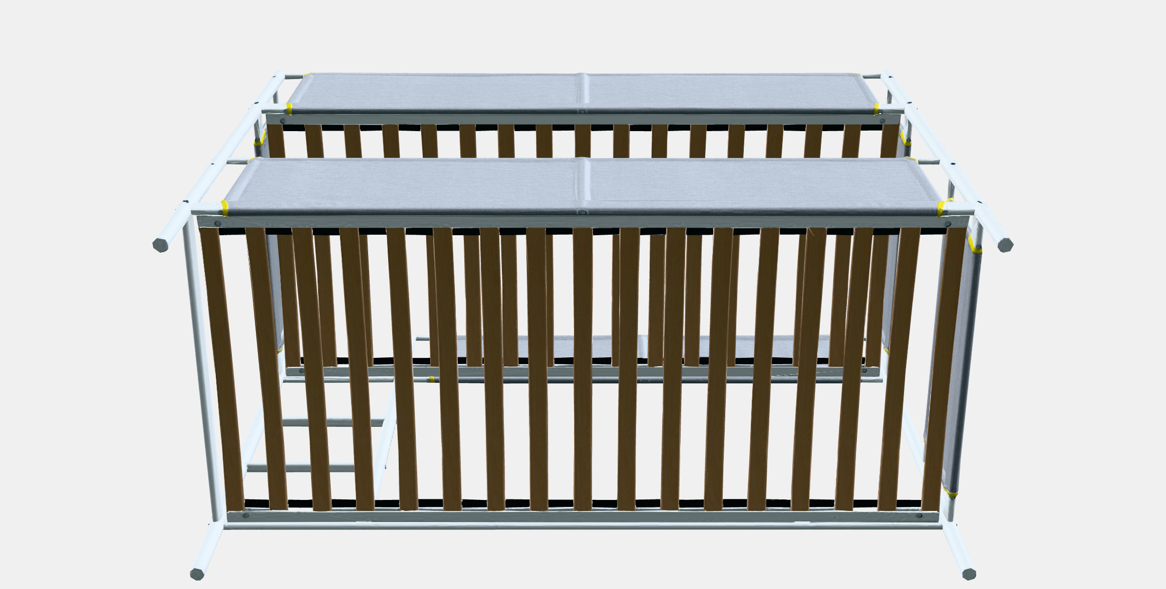 VITVAL Bunk bed frame Low-poly 3D model_6