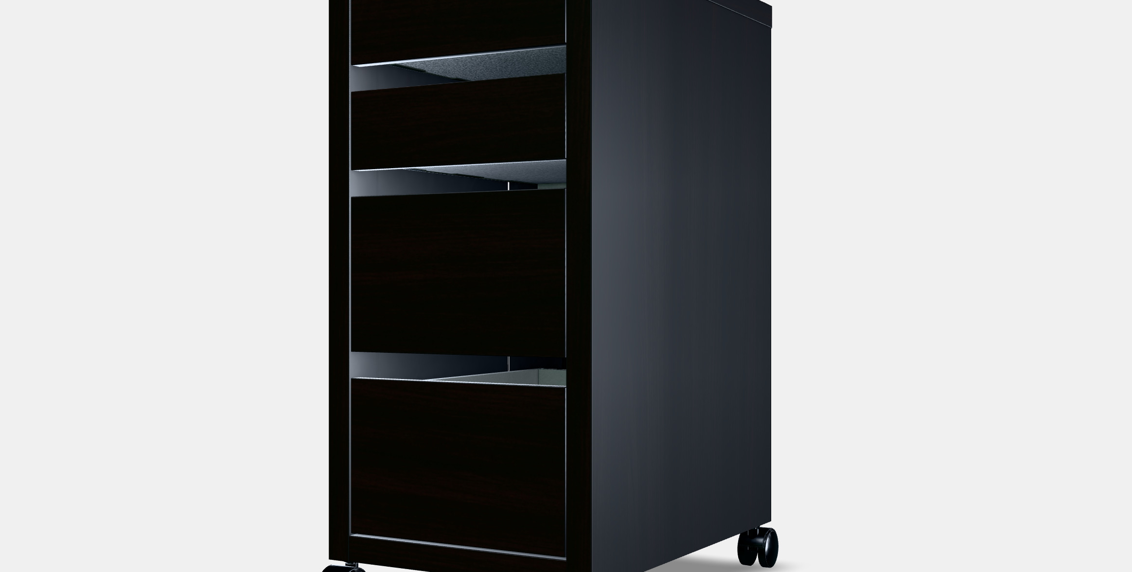 MICKE drawer unit on castors 3D model_13