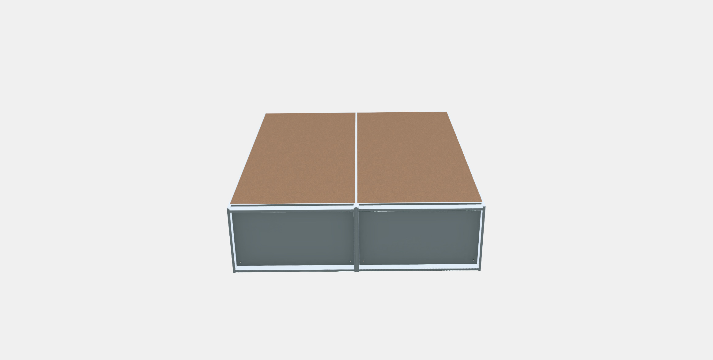 PAX 2 wardrobe frames Low-poly 3D model_5