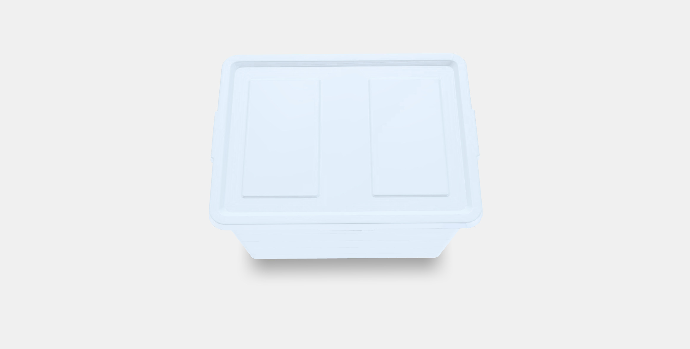 SOCKERBIT Box with castors and lid Low-poly 3D model_2