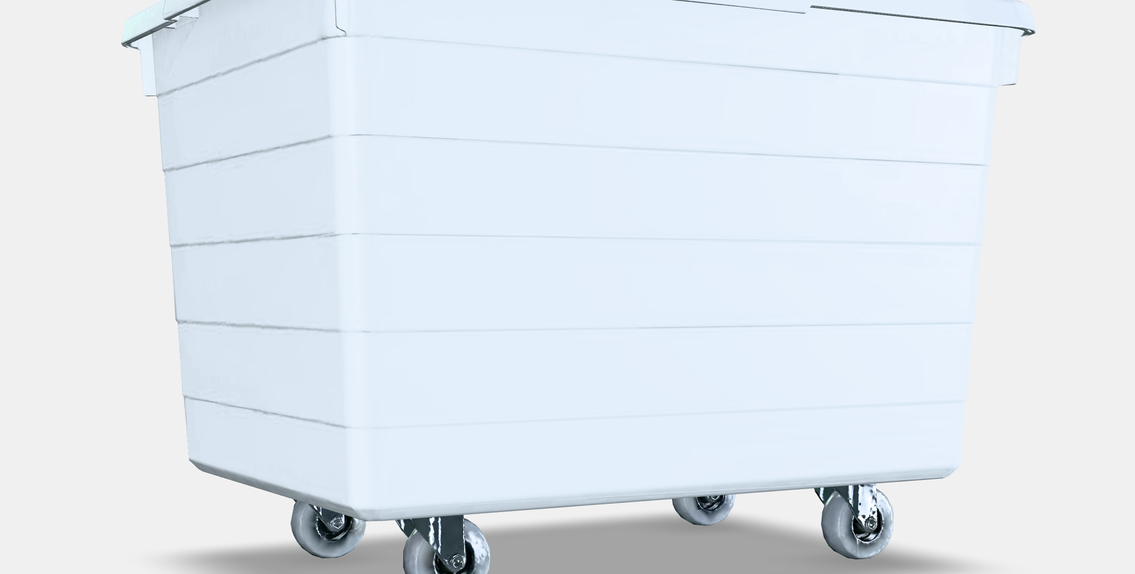 SOCKERBIT Box with castors and lid Low-poly 3D model_4