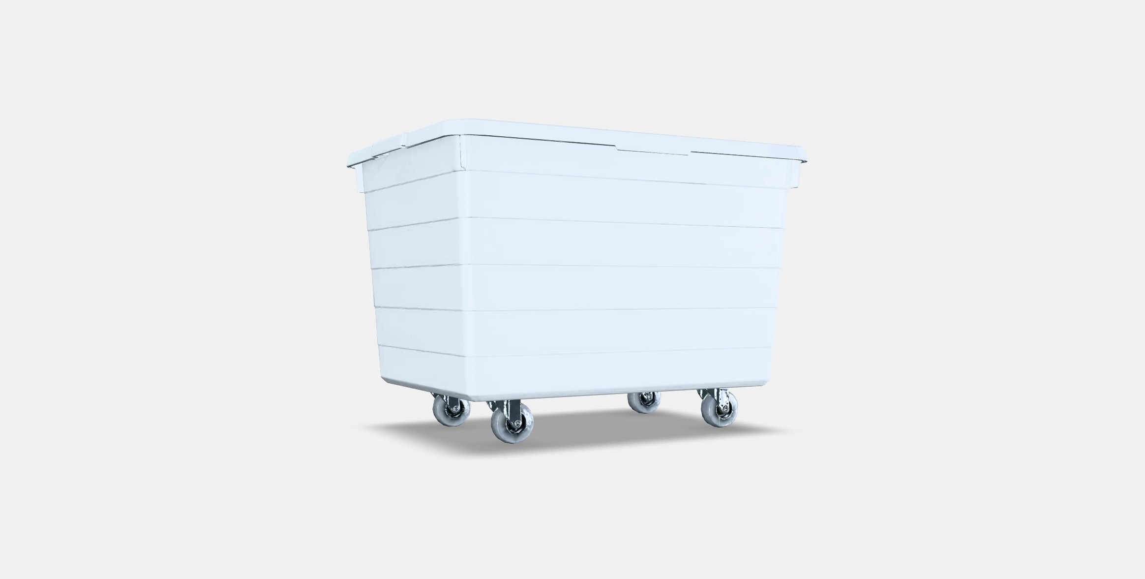 SOCKERBIT Box with castors and lid Low-poly 3D model_16