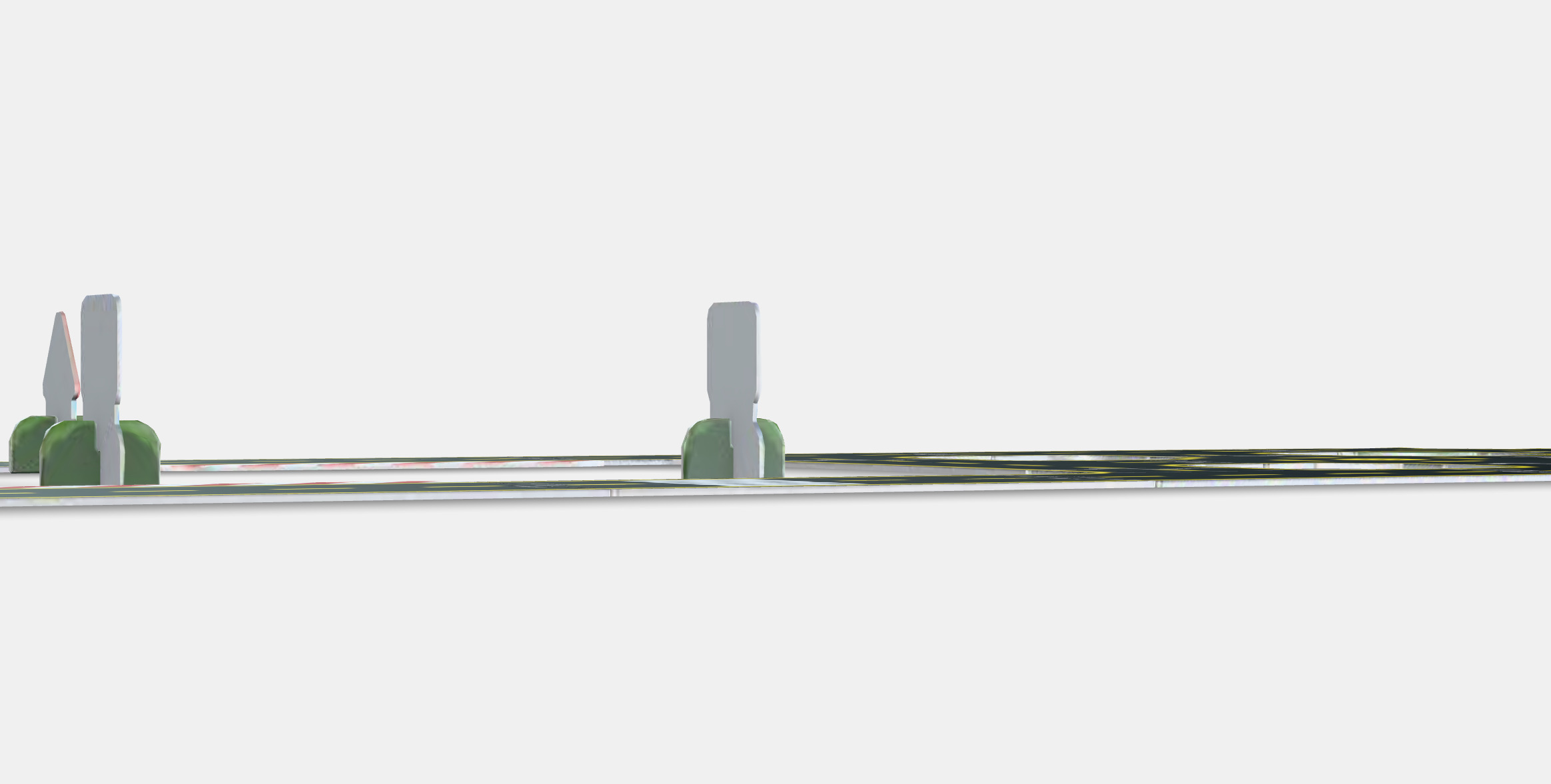 MALM Bed frame high Low-poly 3D model_2