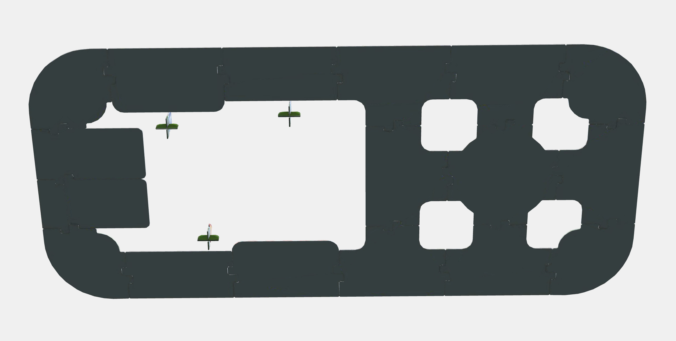 MALM Bed frame high Low-poly 3D model_7