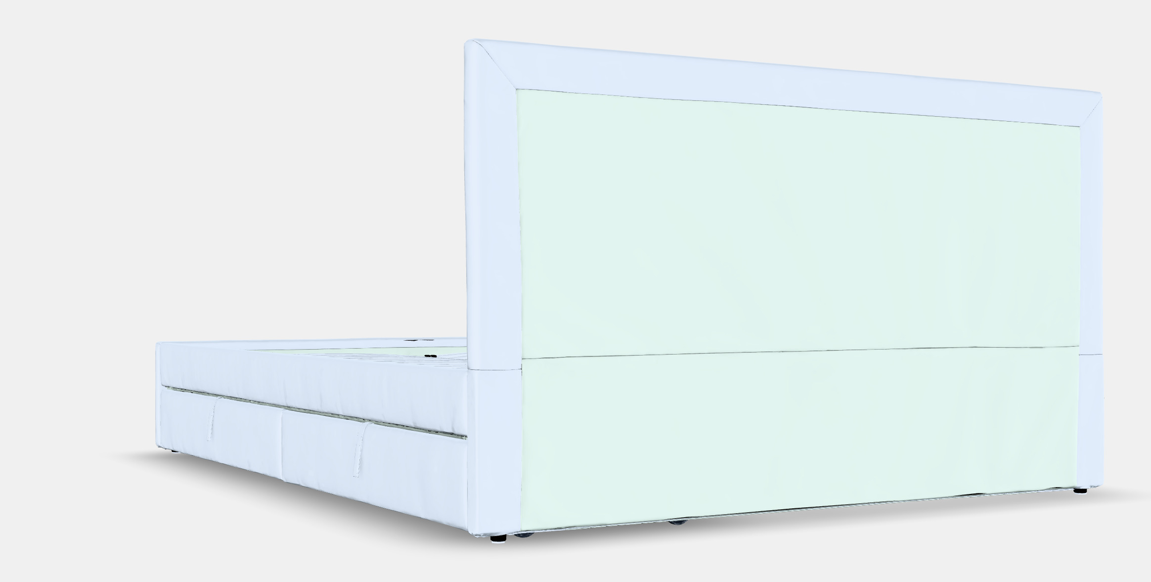 GLADSTAD Upholstered bed 2 storage boxes 3D model_2